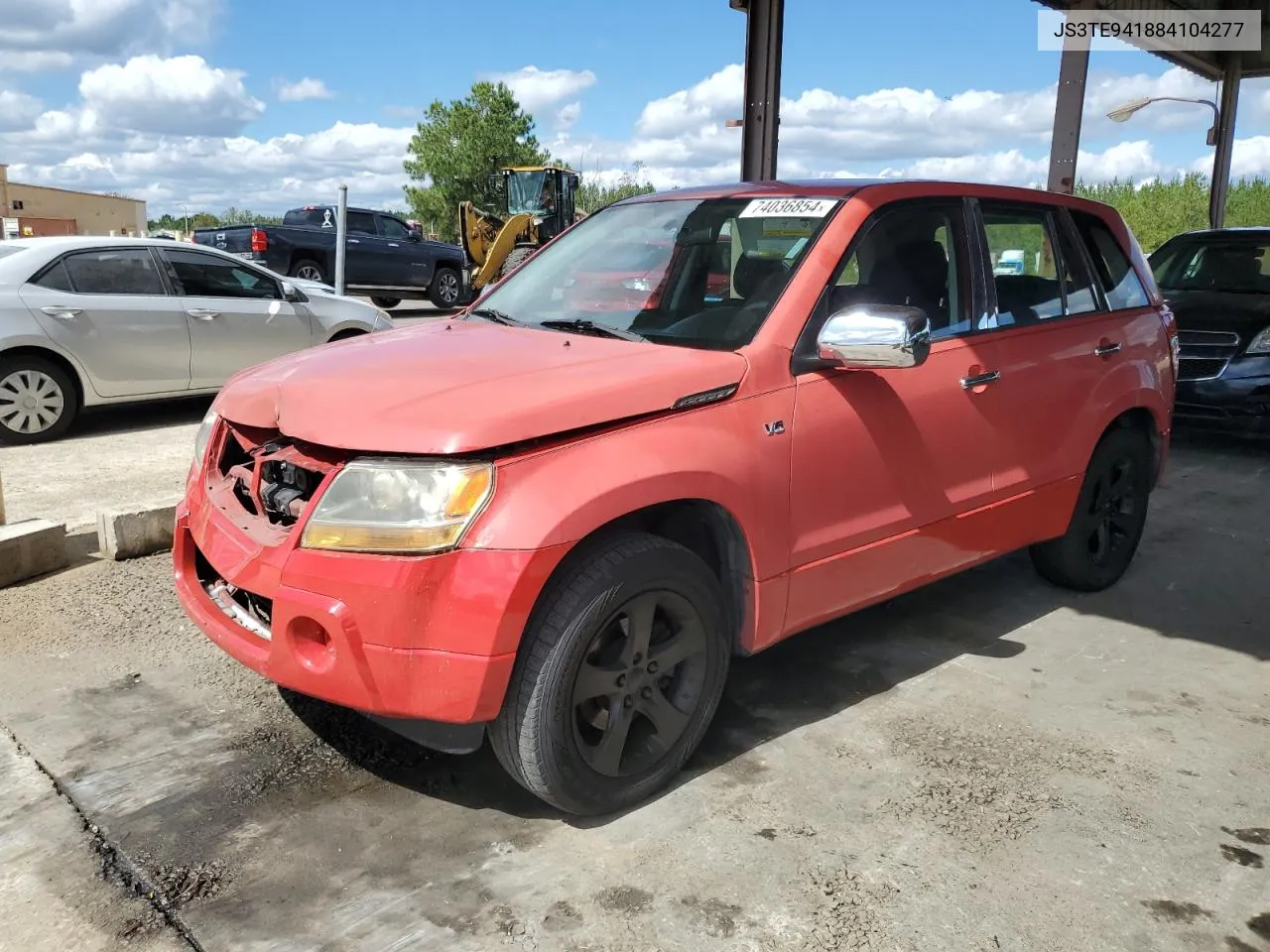 2008 Suzuki Grand Vitara VIN: JS3TE941884104277 Lot: 74036854