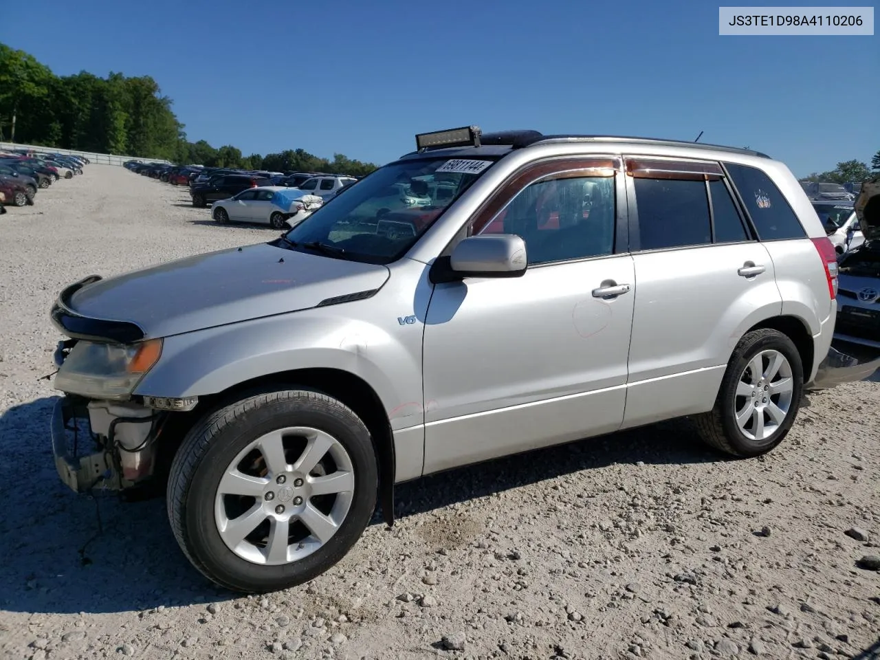 2010 Suzuki Grand Vitara Jlx VIN: JS3TE1D98A4110206 Lot: 69811144