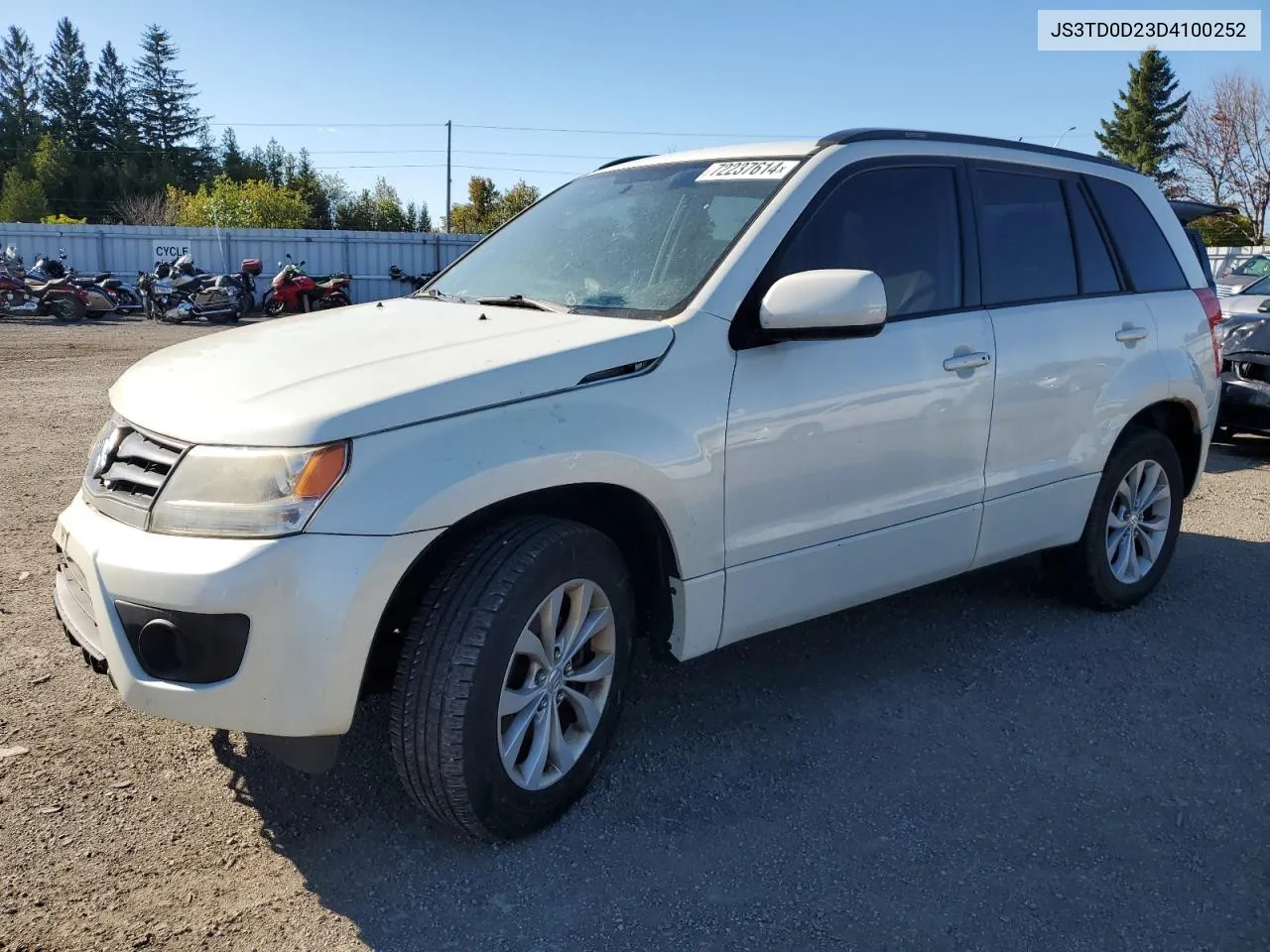 2013 Suzuki Grand Vitara Premium VIN: JS3TD0D23D4100252 Lot: 72237614