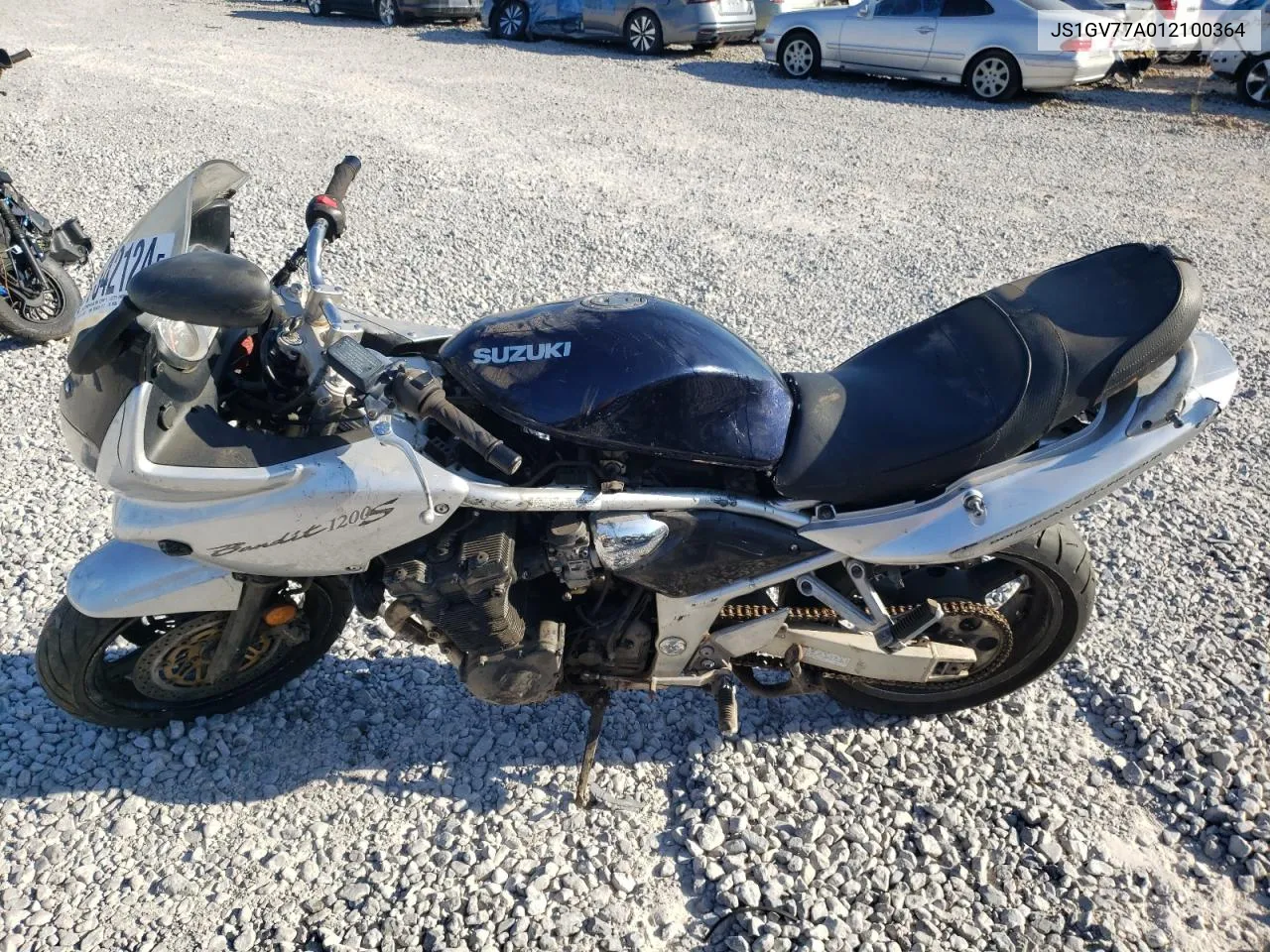 2001 Suzuki Gsf1200 Base VIN: JS1GV77A012100364 Lot: 77542124