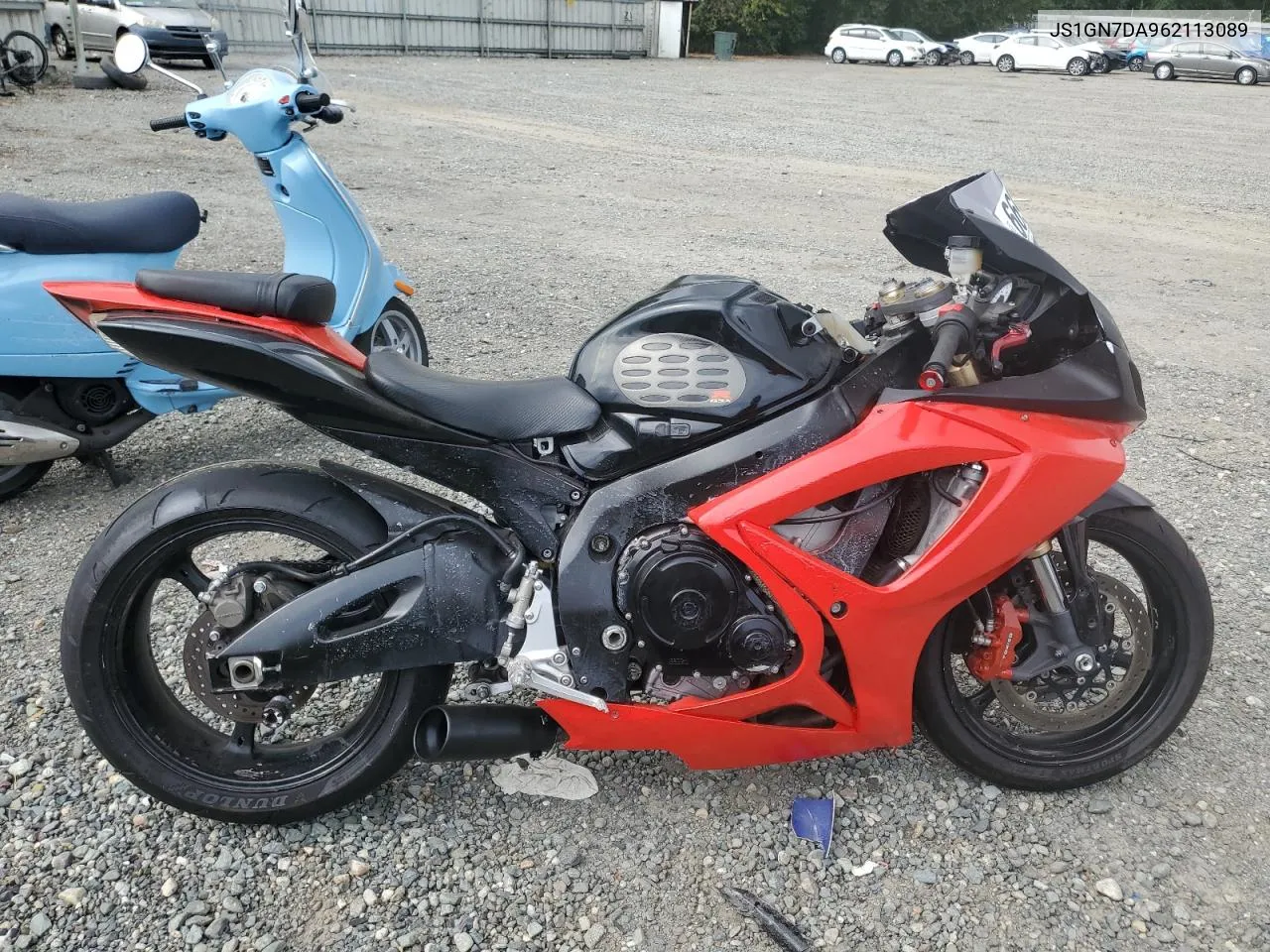 2006 Suzuki Gsx-R600 K6 VIN: JS1GN7DA962113089 Lot: 66936244