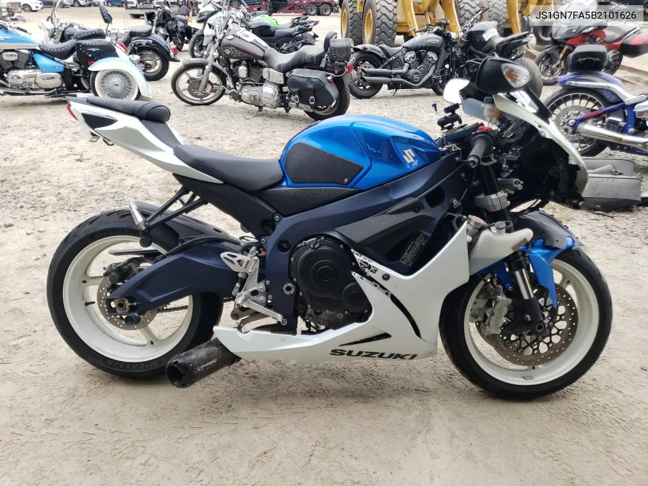 2011 Suzuki Gsx-R600 VIN: JS1GN7FA5B2101626 Lot: 71280834