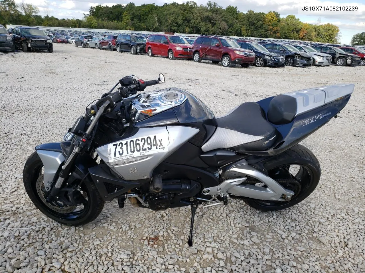 2008 Suzuki Gsx1300 Bk VIN: JS1GX71A082102239 Lot: 73106294