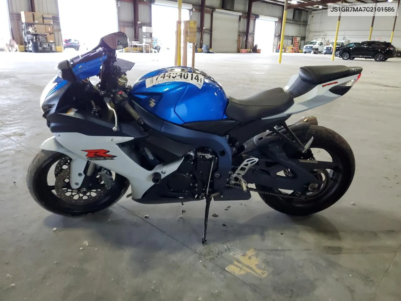 2012 Suzuki Gsx750 VIN: JS1GR7MA7C2101586 Lot: 74494014