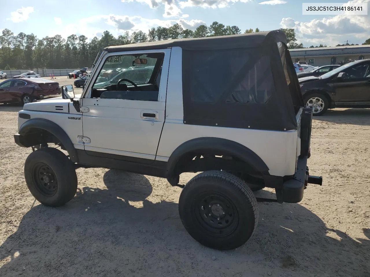 1987 Suzuki Samurai VIN: JS3JC51C3H4186141 Lot: 72551804