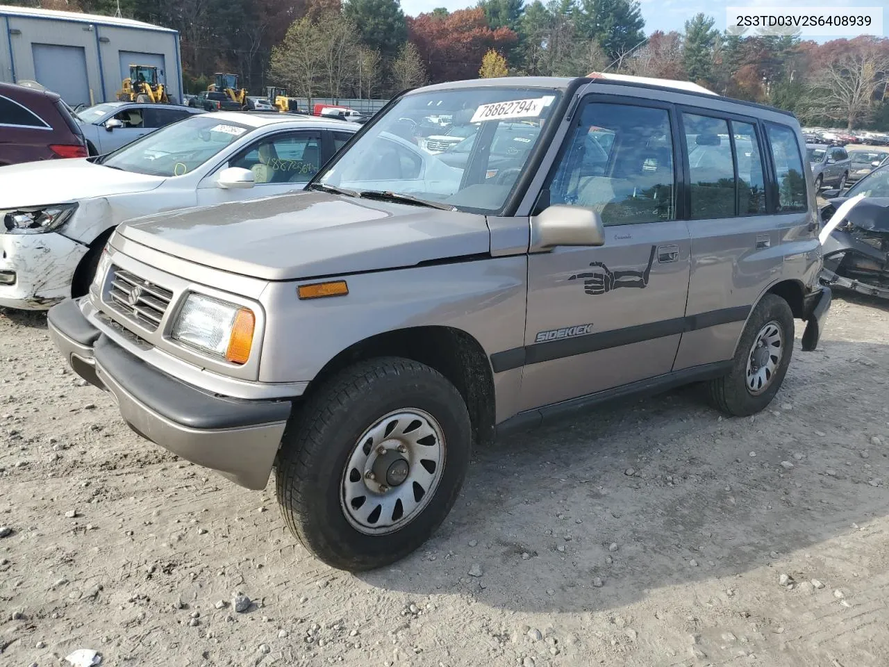 1995 Suzuki Sidekick Jx VIN: 2S3TD03V2S6408939 Lot: 78862794