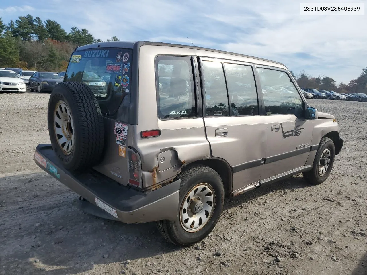 1995 Suzuki Sidekick Jx VIN: 2S3TD03V2S6408939 Lot: 78862794