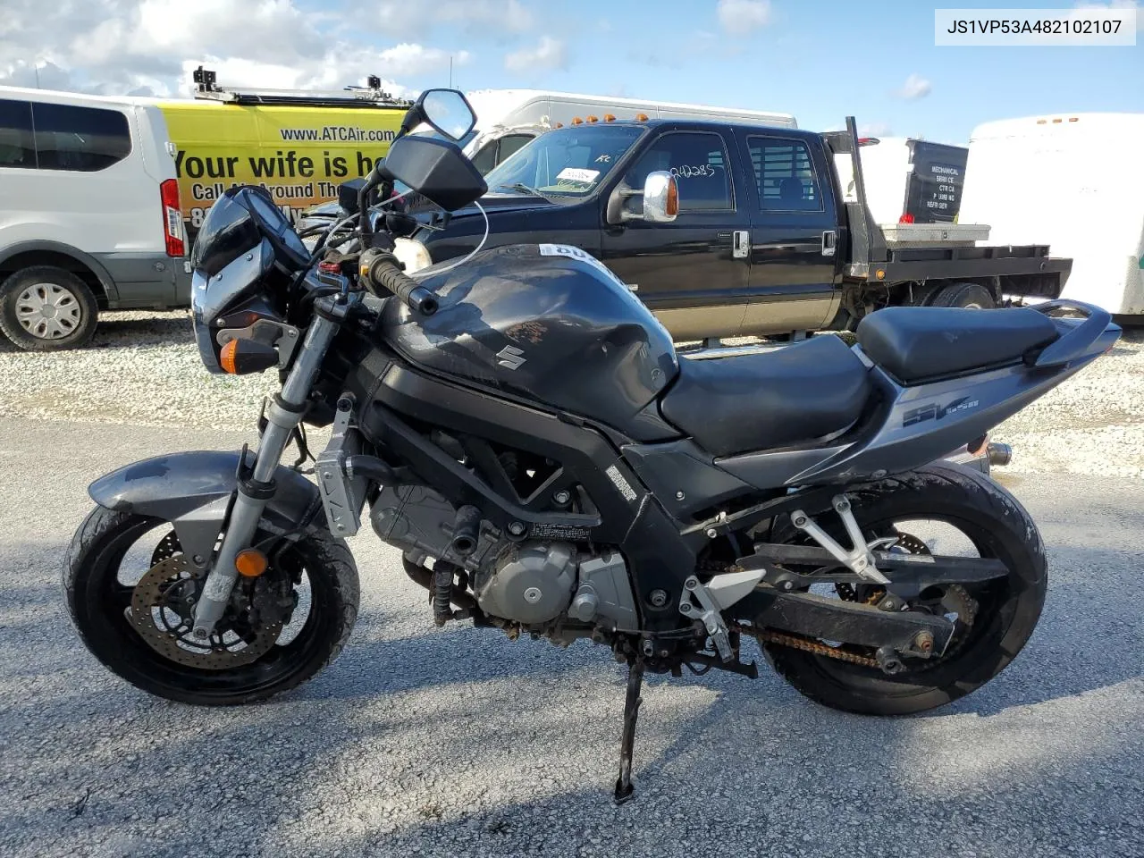 2008 Suzuki Sv650 VIN: JS1VP53A482102107 Lot: 80248714