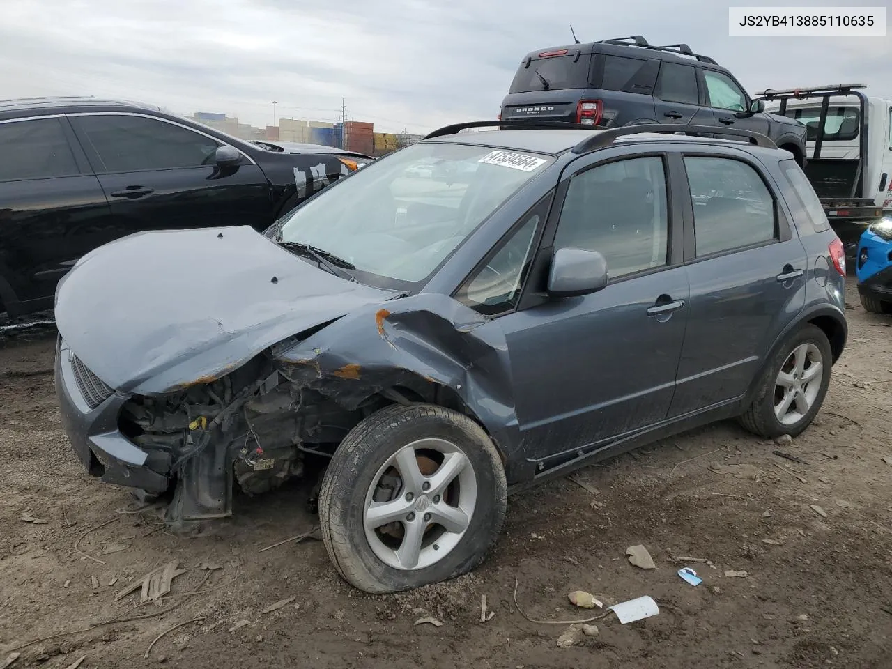 2008 Suzuki Sx4 Base VIN: JS2YB413885110635 Lot: 72032704