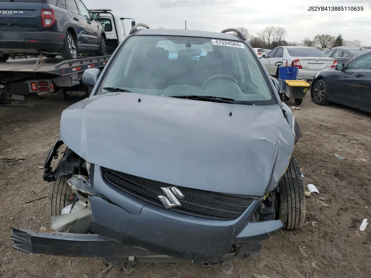 2008 Suzuki Sx4 Base VIN: JS2YB413885110635 Lot: 72032704