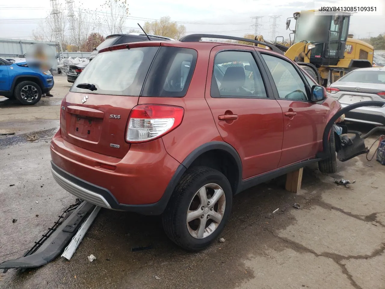 2008 Suzuki Sx4 Base VIN: JS2YB413085109351 Lot: 78315414