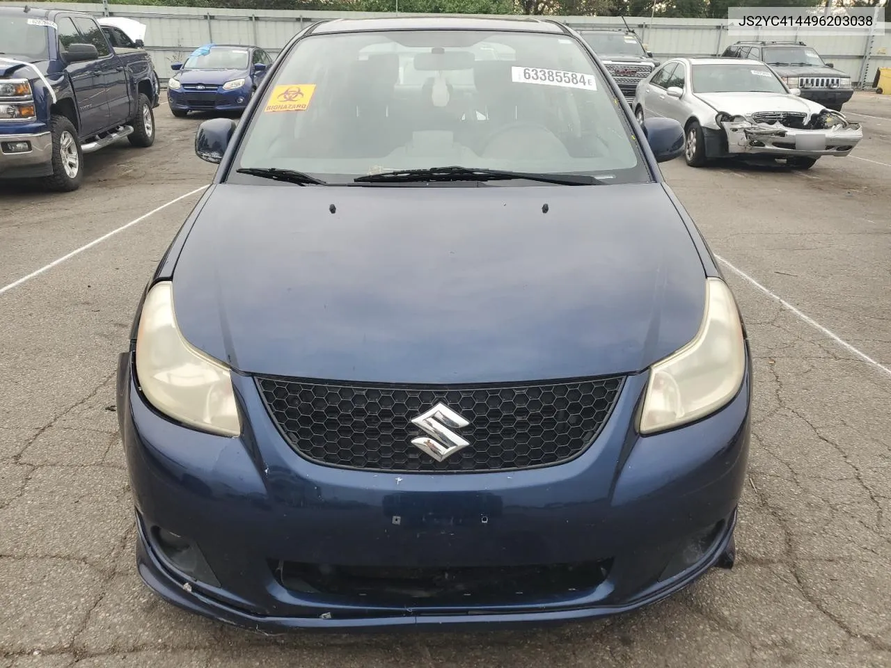 JS2YC414496203038 2009 Suzuki Sx4 Sport