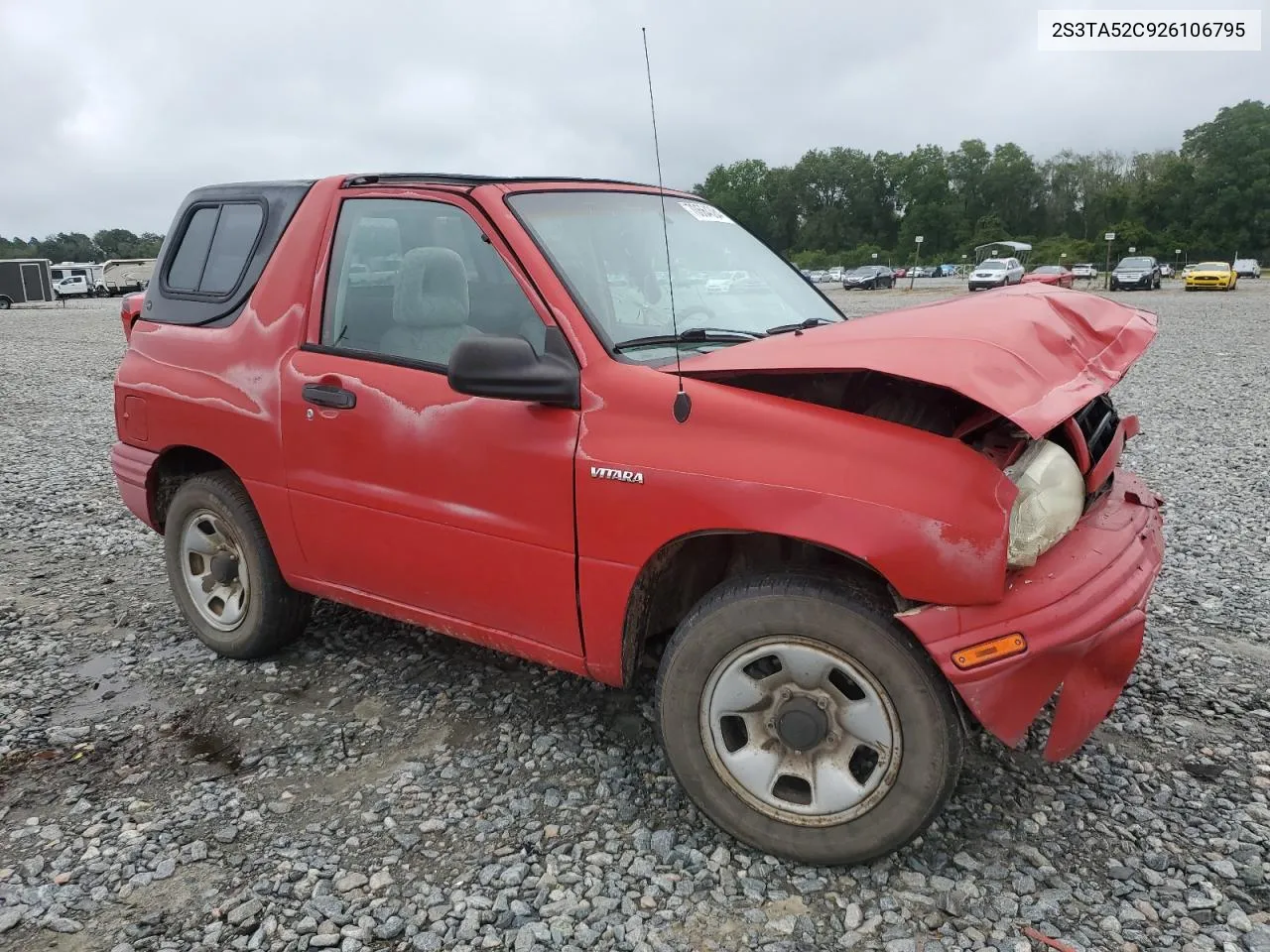 2002 Suzuki Vitara Jlx VIN: 2S3TA52C926106795 Lot: 70664384