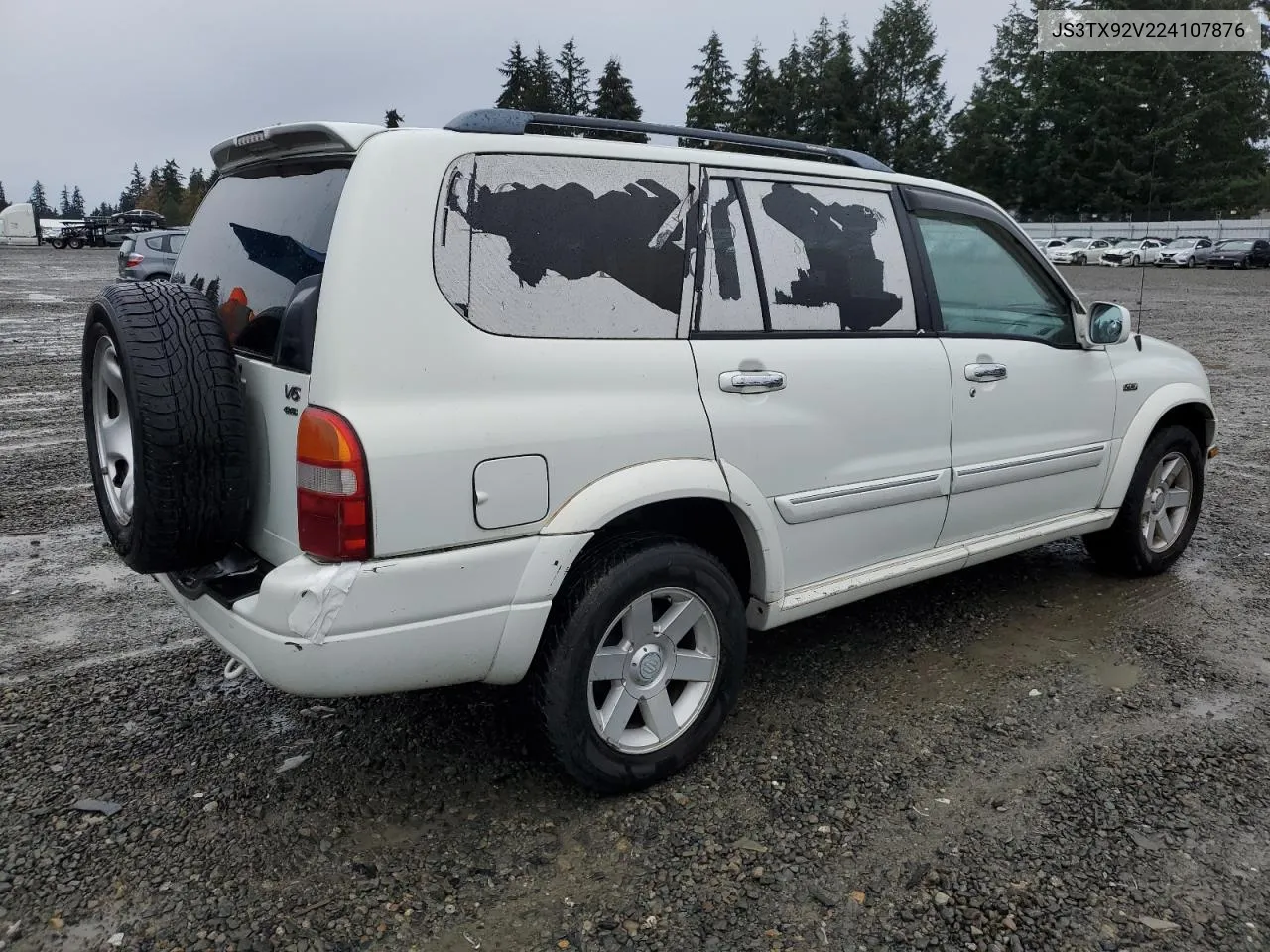 2002 Suzuki Xl7 Plus VIN: JS3TX92V224107876 Lot: 78257934