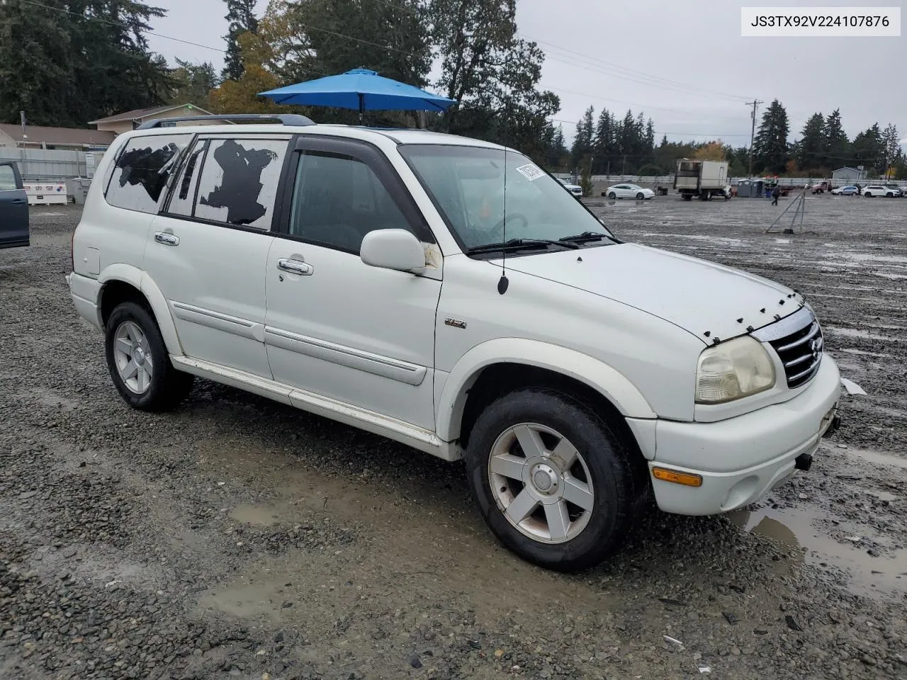 2002 Suzuki Xl7 Plus VIN: JS3TX92V224107876 Lot: 78257934