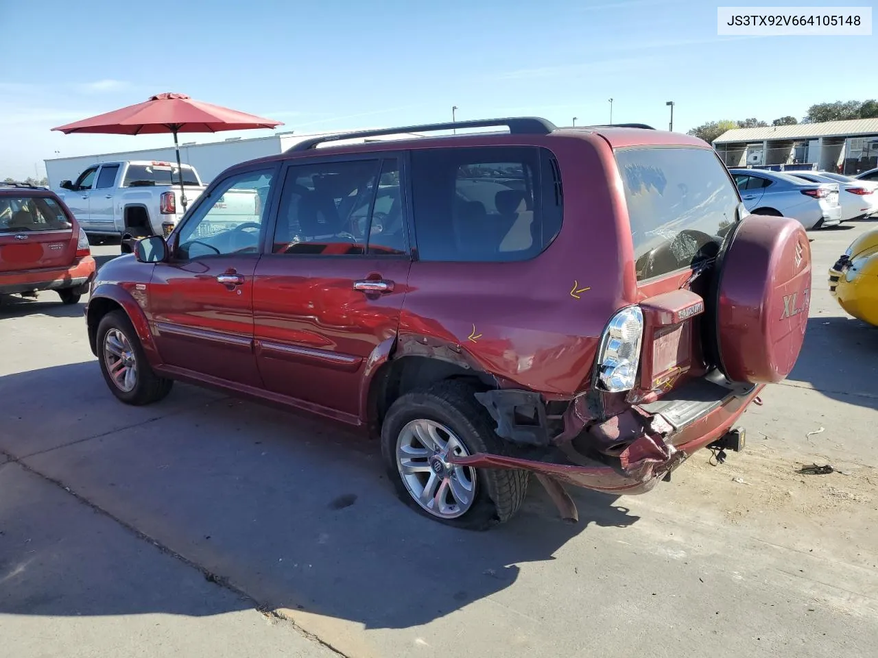 2006 Suzuki Xl7 VIN: JS3TX92V664105148 Lot: 75535974