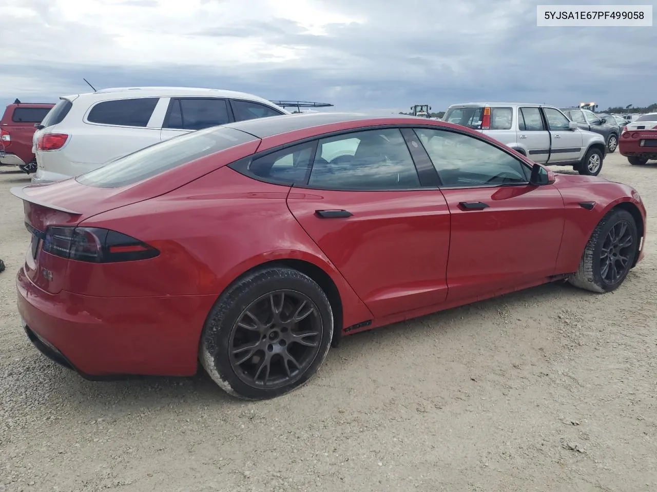 2023 Tesla Model S VIN: 5YJSA1E67PF499058 Lot: 74024504