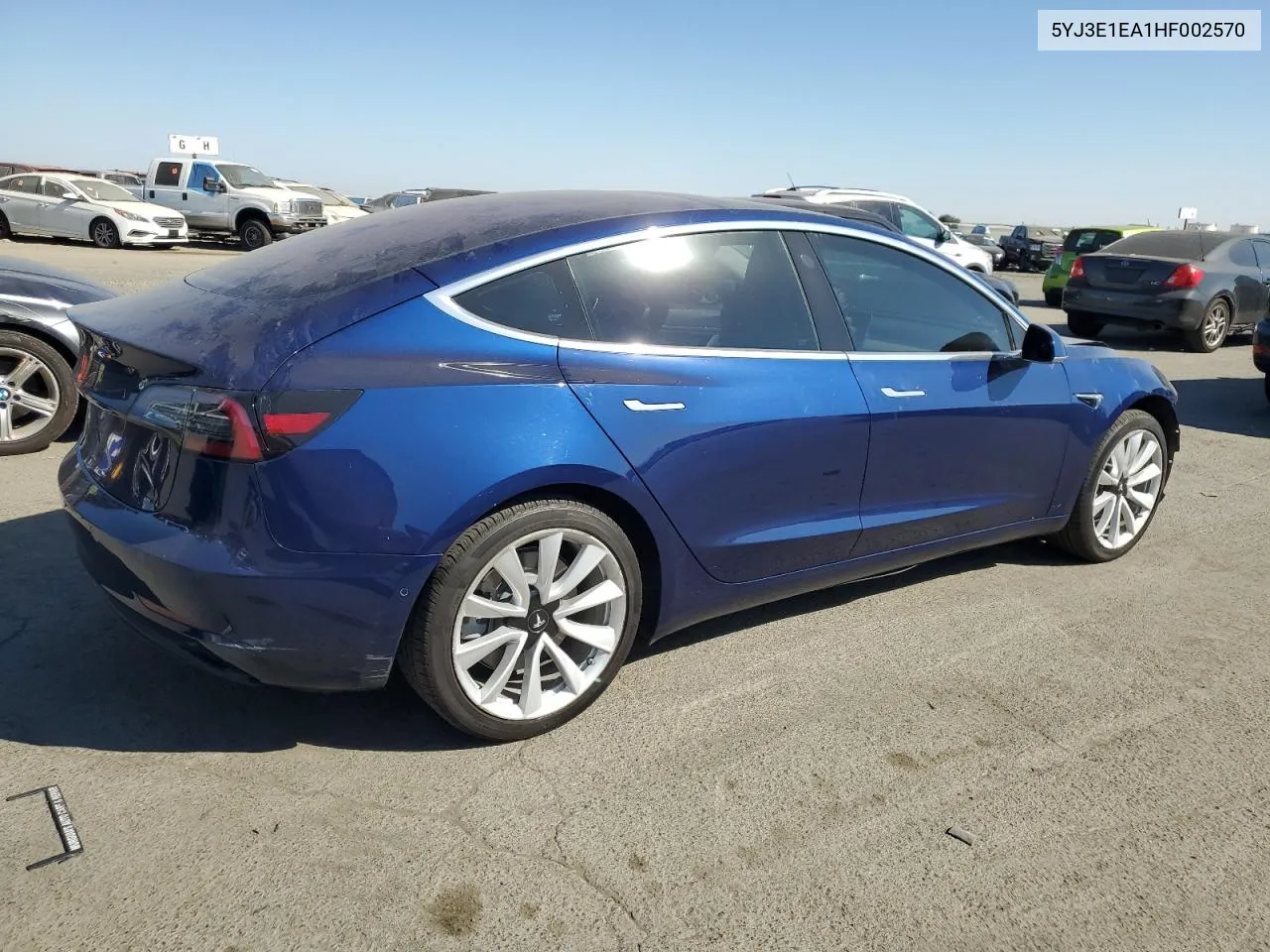 2017 Tesla Model 3 VIN: 5YJ3E1EA1HF002570 Lot: 72379804