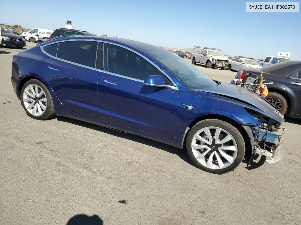 2017 Tesla Model 3 VIN: 5YJ3E1EA1HF002570 Lot: 72379804