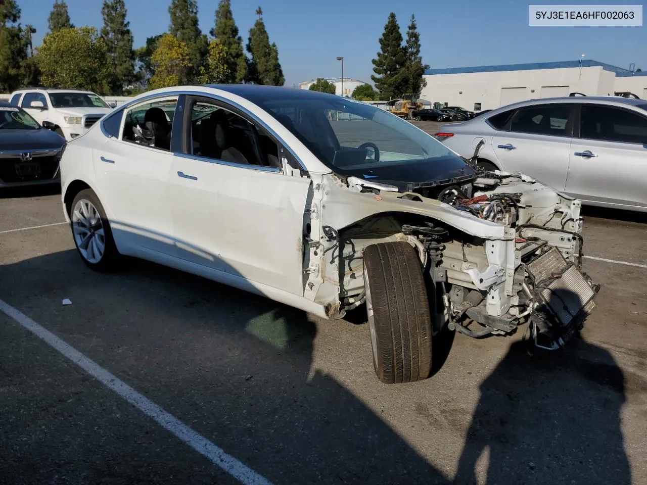 2017 Tesla Model 3 VIN: 5YJ3E1EA6HF002063 Lot: 73403854