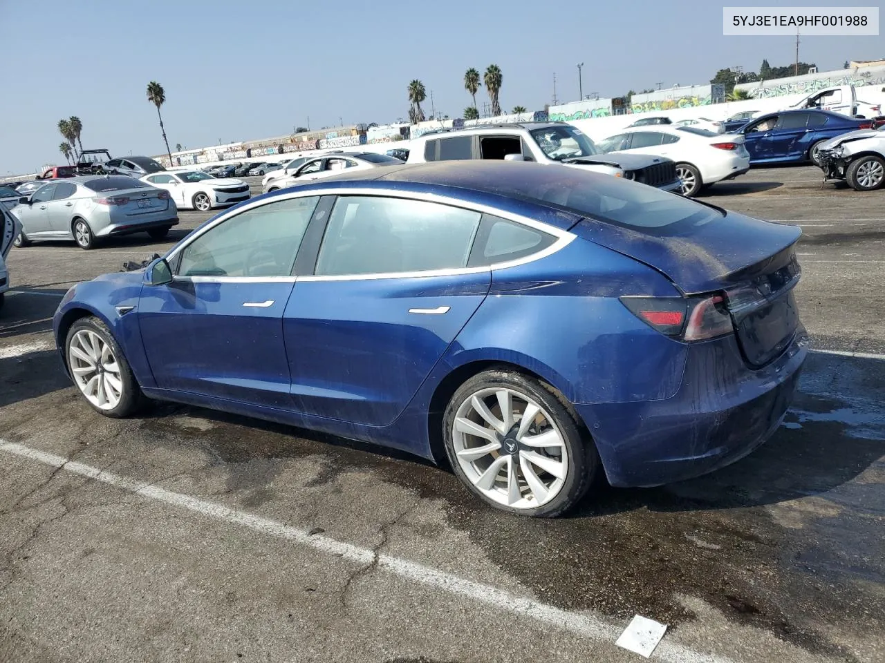 2017 Tesla Model 3 VIN: 5YJ3E1EA9HF001988 Lot: 74820784