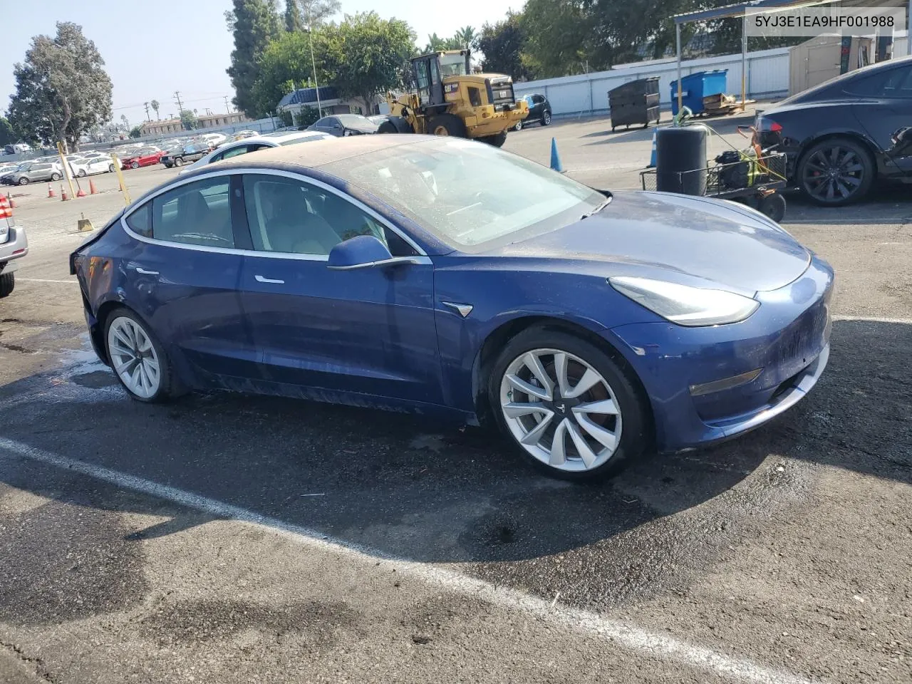 2017 Tesla Model 3 VIN: 5YJ3E1EA9HF001988 Lot: 74820784