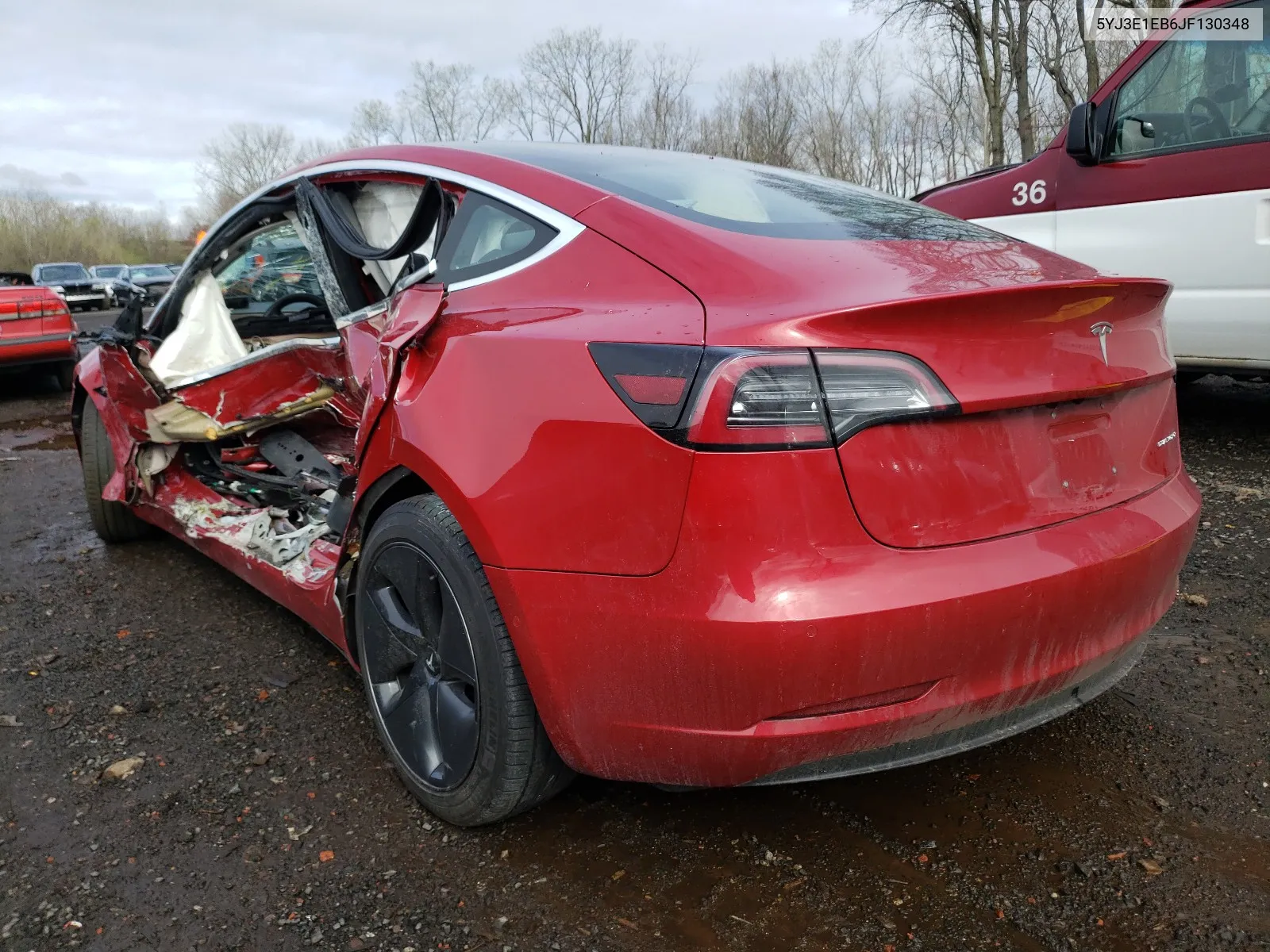 2018 Tesla Model 3 VIN: 5YJ3E1EB6JF130348 Lot: 40374751