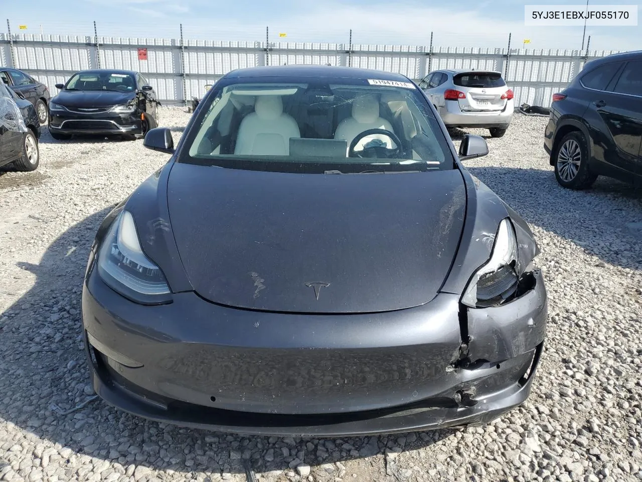 2018 Tesla Model 3 VIN: 5YJ3E1EBXJF055170 Lot: 51947414