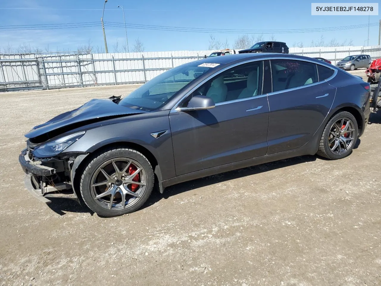 2018 Tesla Model 3 VIN: 5YJ3E1EB2JF148278 Lot: 53947914