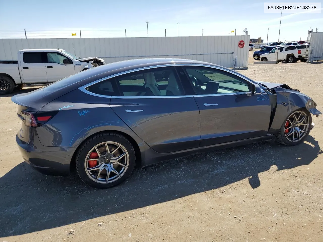 2018 Tesla Model 3 VIN: 5YJ3E1EB2JF148278 Lot: 53947914