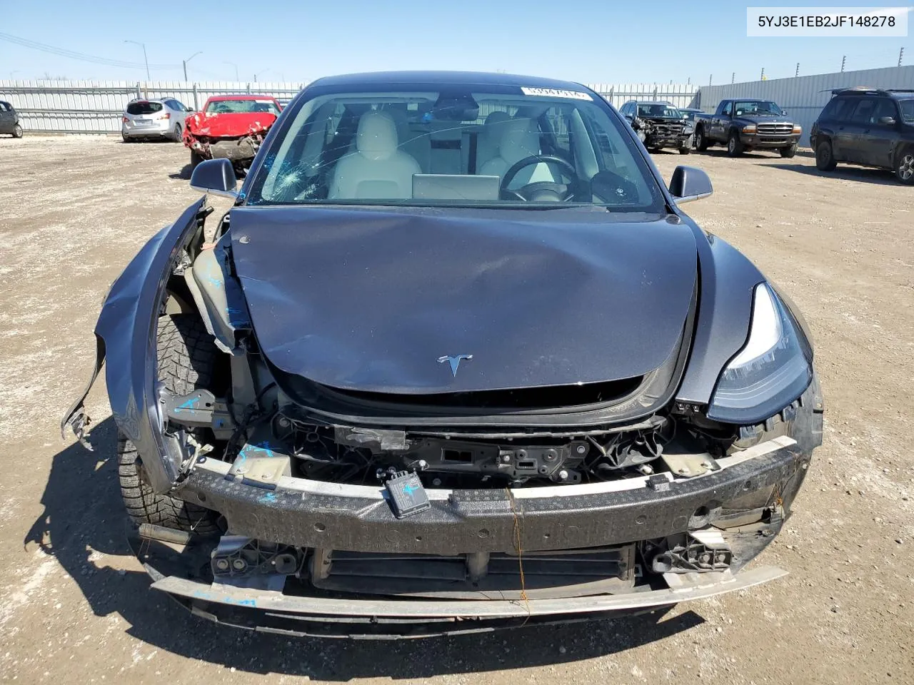 2018 Tesla Model 3 VIN: 5YJ3E1EB2JF148278 Lot: 53947914