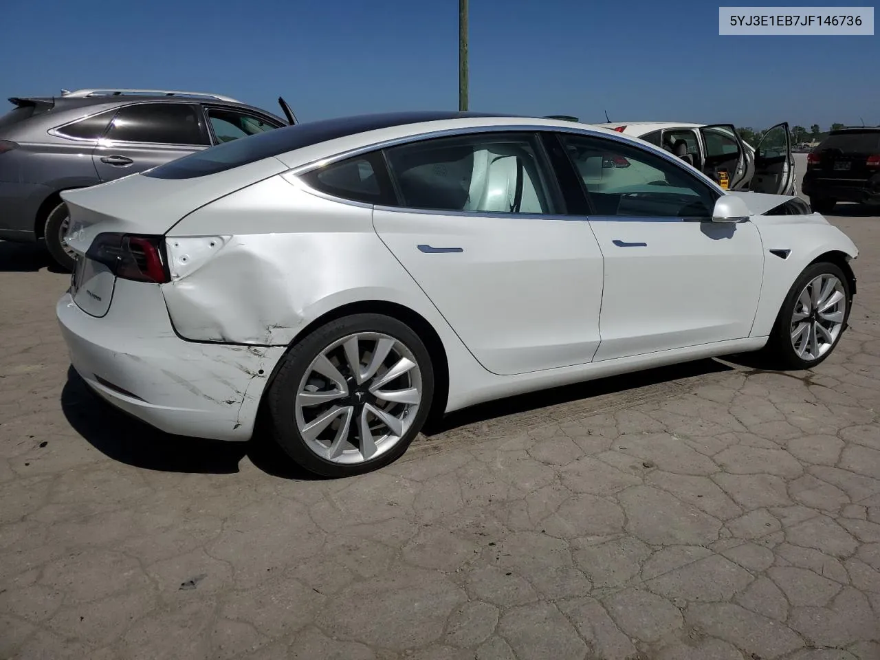 2018 Tesla Model 3 VIN: 5YJ3E1EB7JF146736 Lot: 56857894