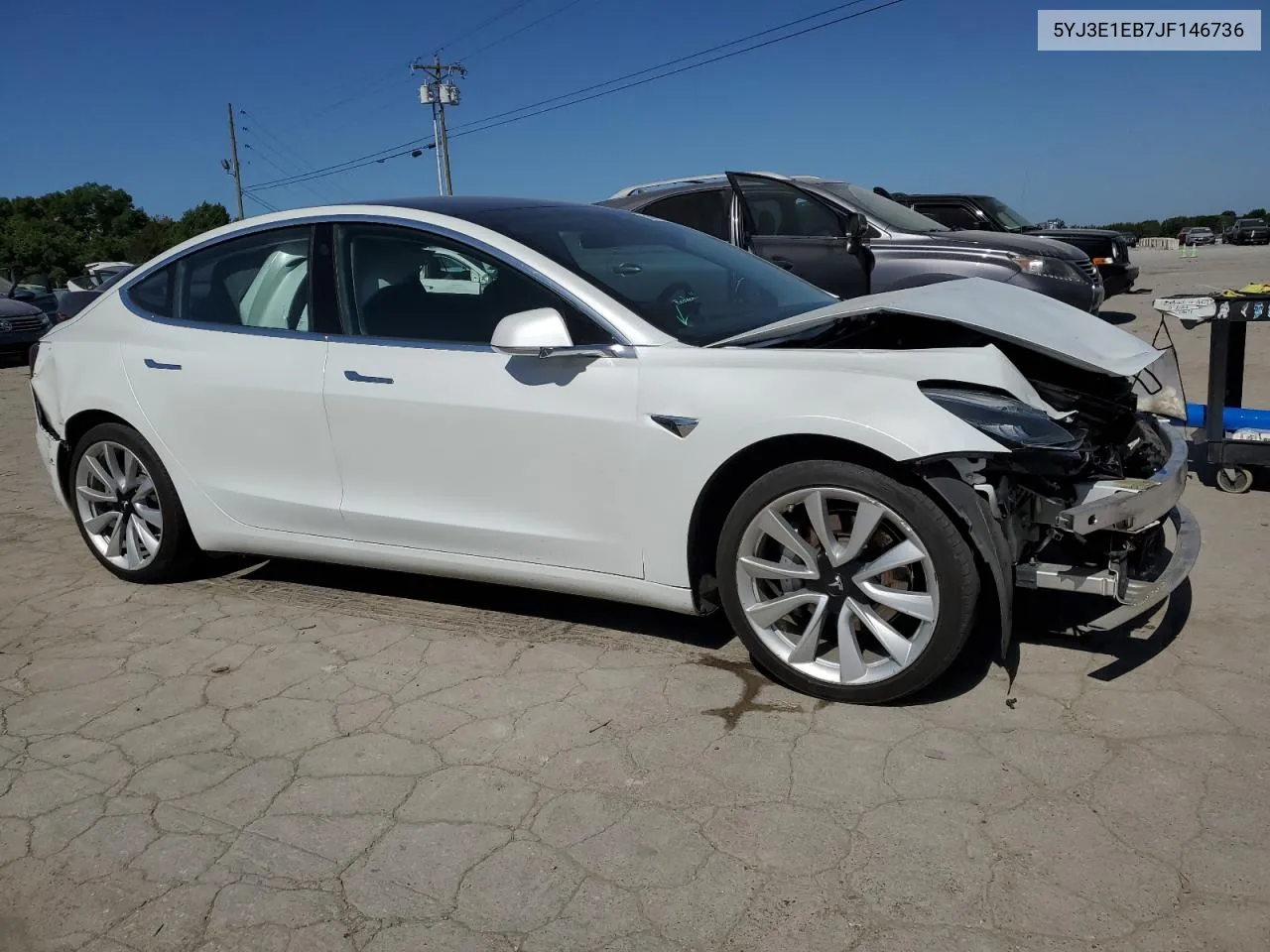 2018 Tesla Model 3 VIN: 5YJ3E1EB7JF146736 Lot: 56857894