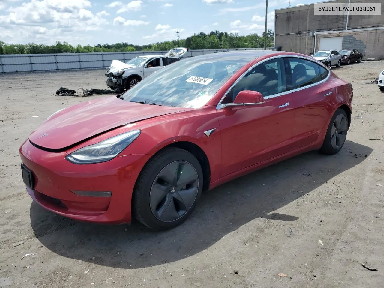 2018 Tesla Model 3 VIN: 5YJ3E1EA9JF038061 Lot: 57090664