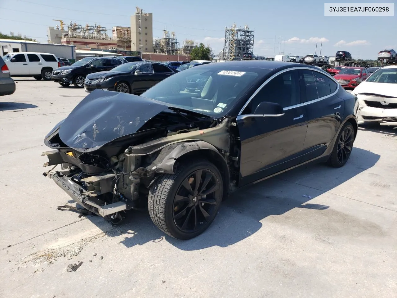 2018 Tesla Model 3 VIN: 5YJ3E1EA7JF060298 Lot: 58401964