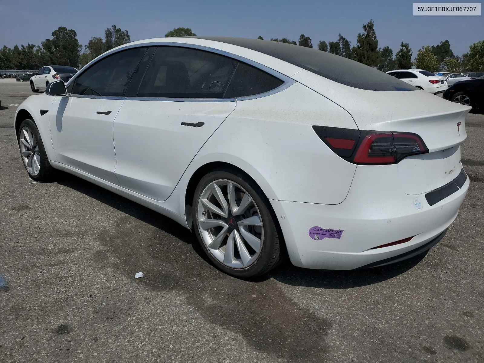 2018 Tesla Model 3 VIN: 5YJ3E1EBXJF067707 Lot: 59114914