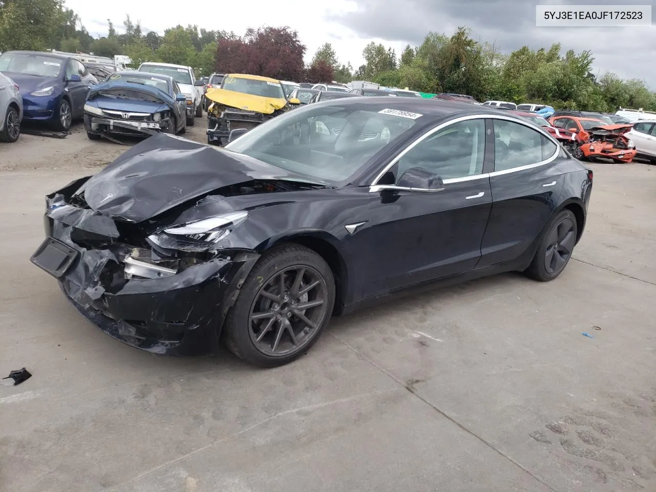 2018 Tesla Model 3 VIN: 5YJ3E1EA0JF172523 Lot: 59178954