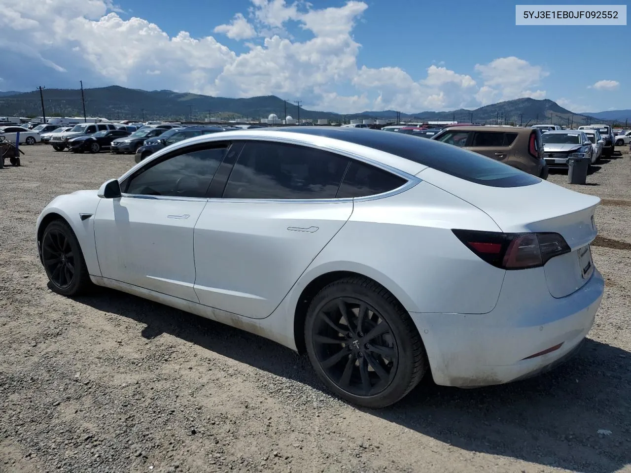 2018 Tesla Model 3 VIN: 5YJ3E1EB0JF092552 Lot: 59991514