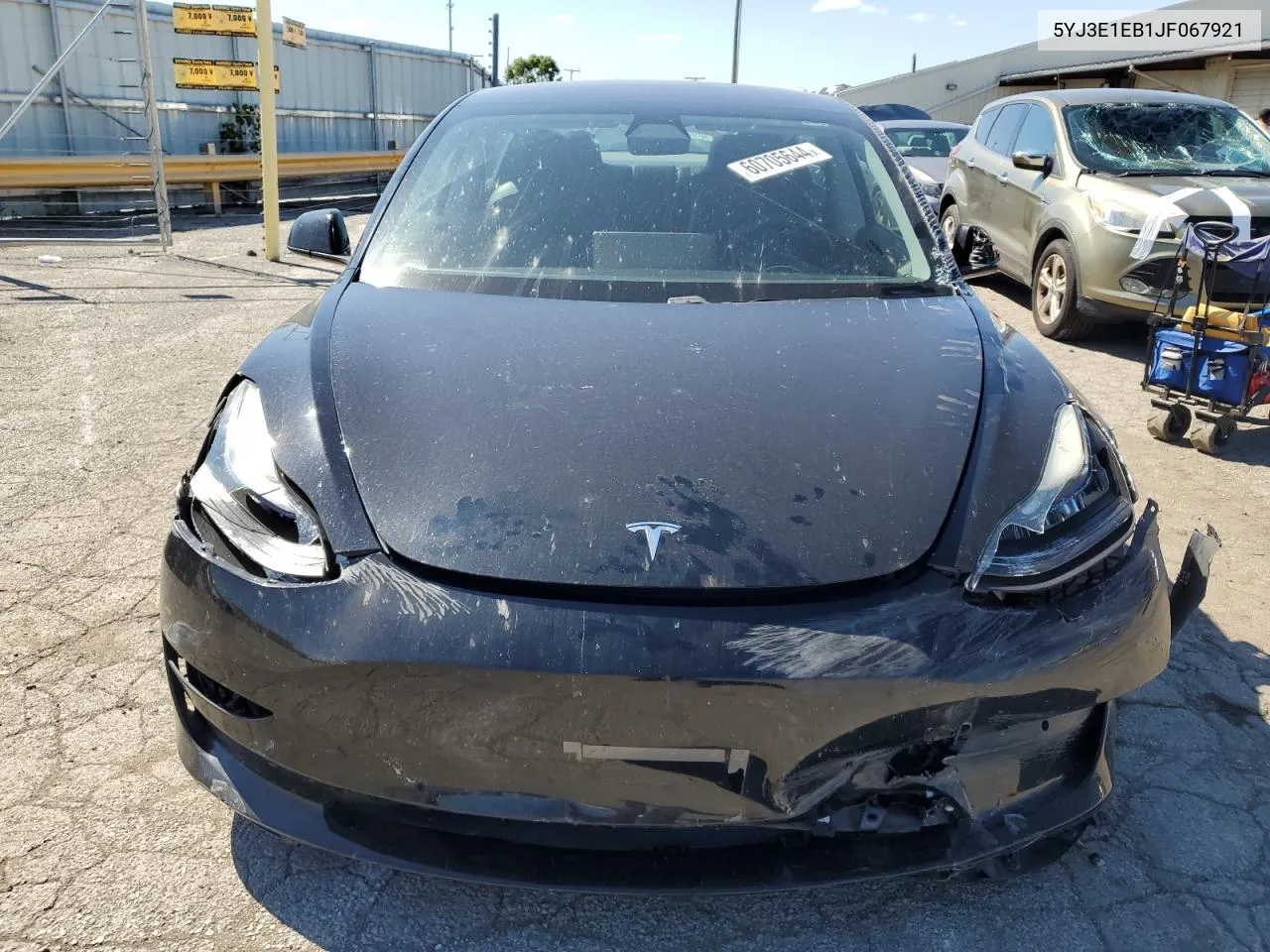 2018 Tesla Model 3 VIN: 5YJ3E1EB1JF067921 Lot: 60705644