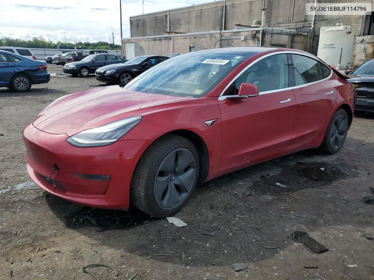 2018 Tesla Model 3 VIN: 5YJ3E1EB8JF114796 Lot: 60848304