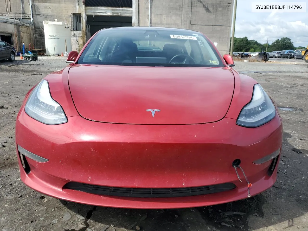 2018 Tesla Model 3 VIN: 5YJ3E1EB8JF114796 Lot: 60848304