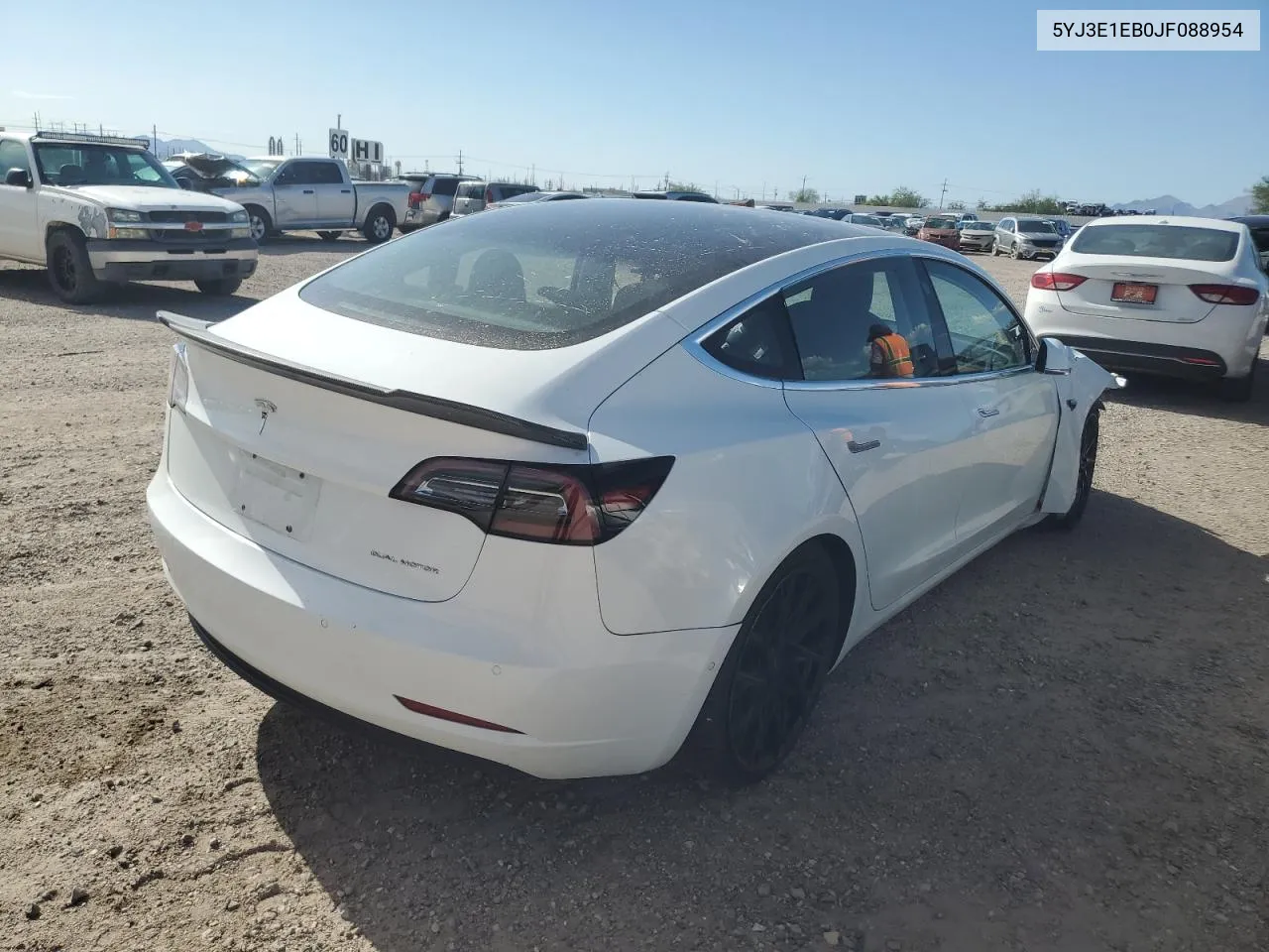 2018 Tesla Model 3 VIN: 5YJ3E1EB0JF088954 Lot: 61561114