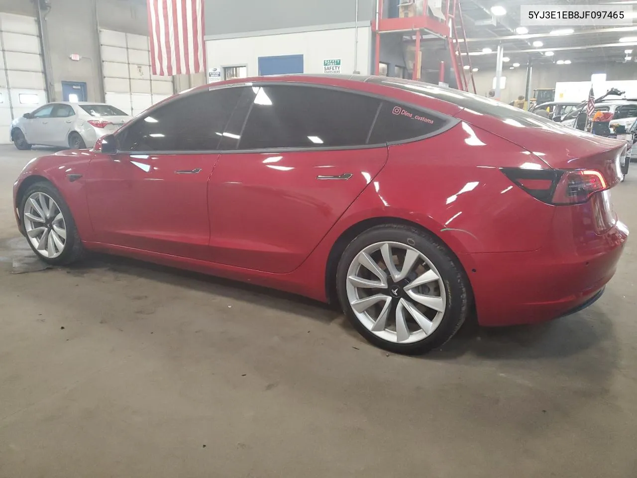 2018 Tesla Model 3 VIN: 5YJ3E1EB8JF097465 Lot: 61938814