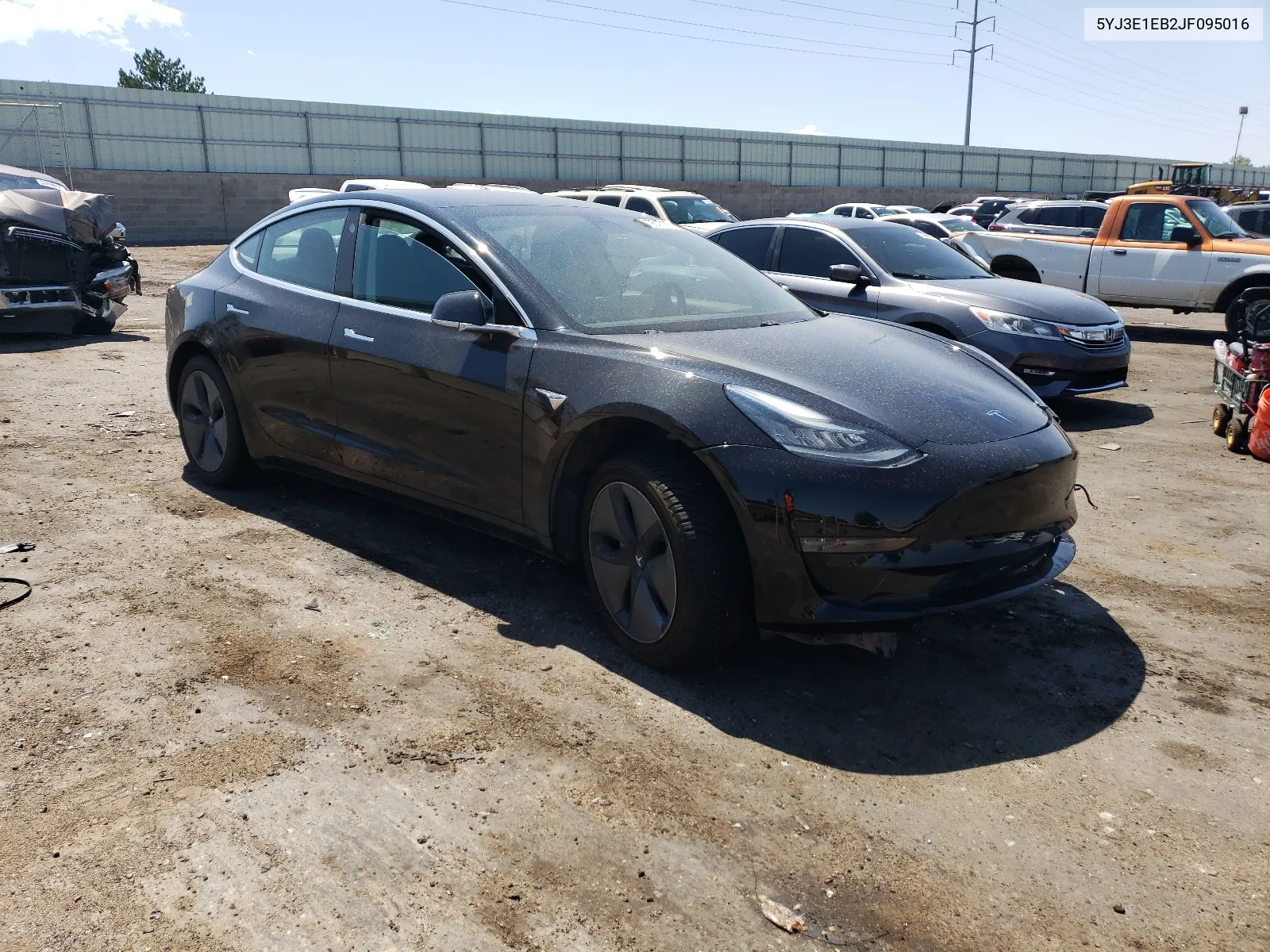 2018 Tesla Model 3 VIN: 5YJ3E1EB2JF095016 Lot: 61964714