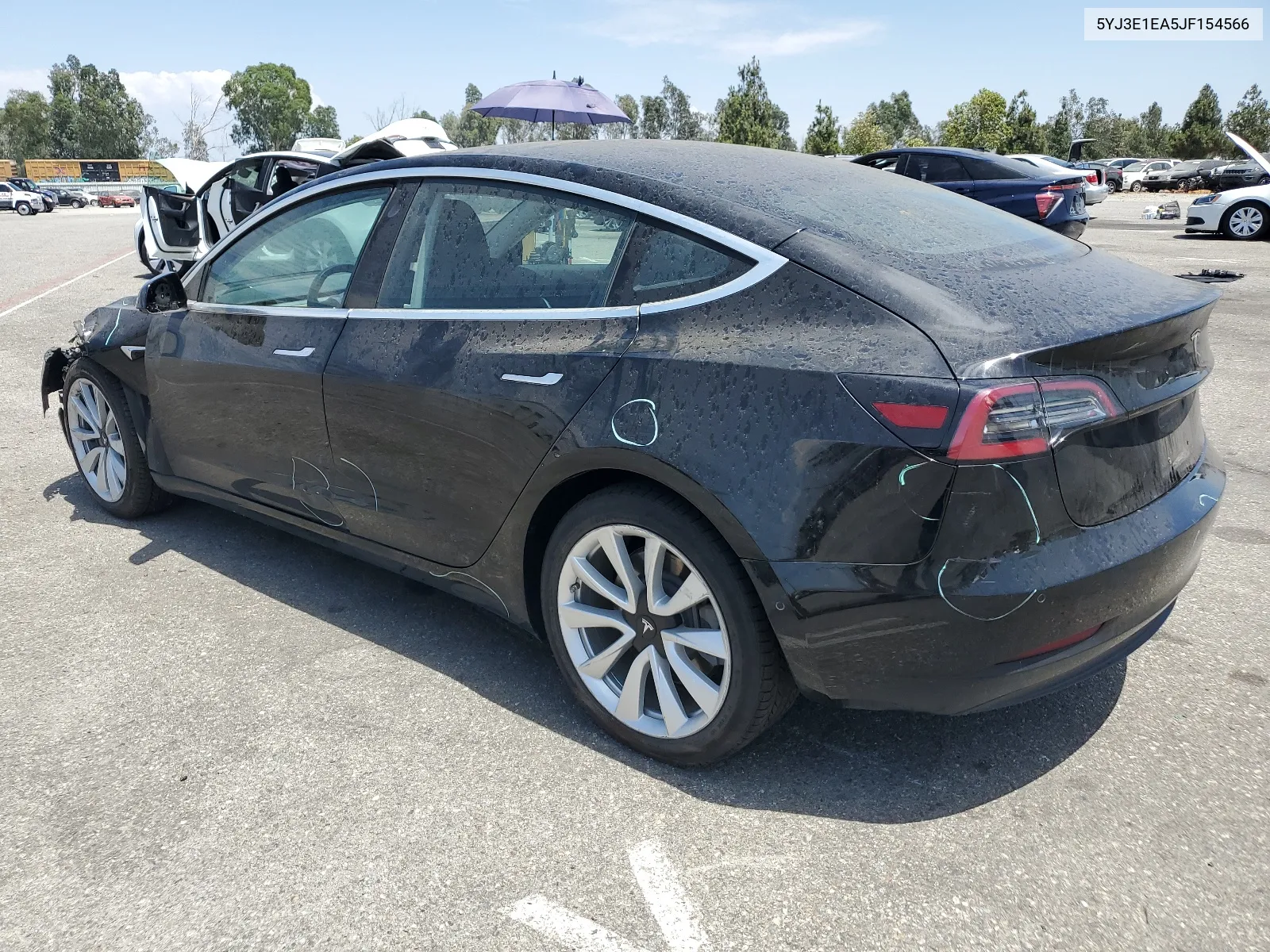 2018 Tesla Model 3 VIN: 5YJ3E1EA5JF154566 Lot: 62594734