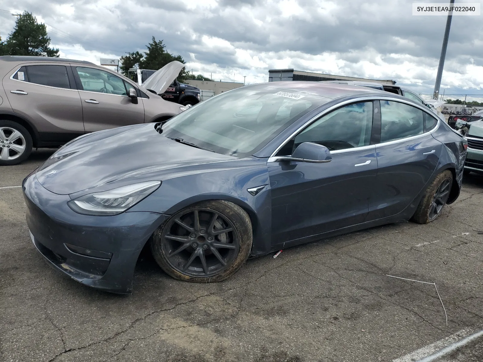 2018 Tesla Model 3 VIN: 5YJ3E1EA9JF022040 Lot: 62857694