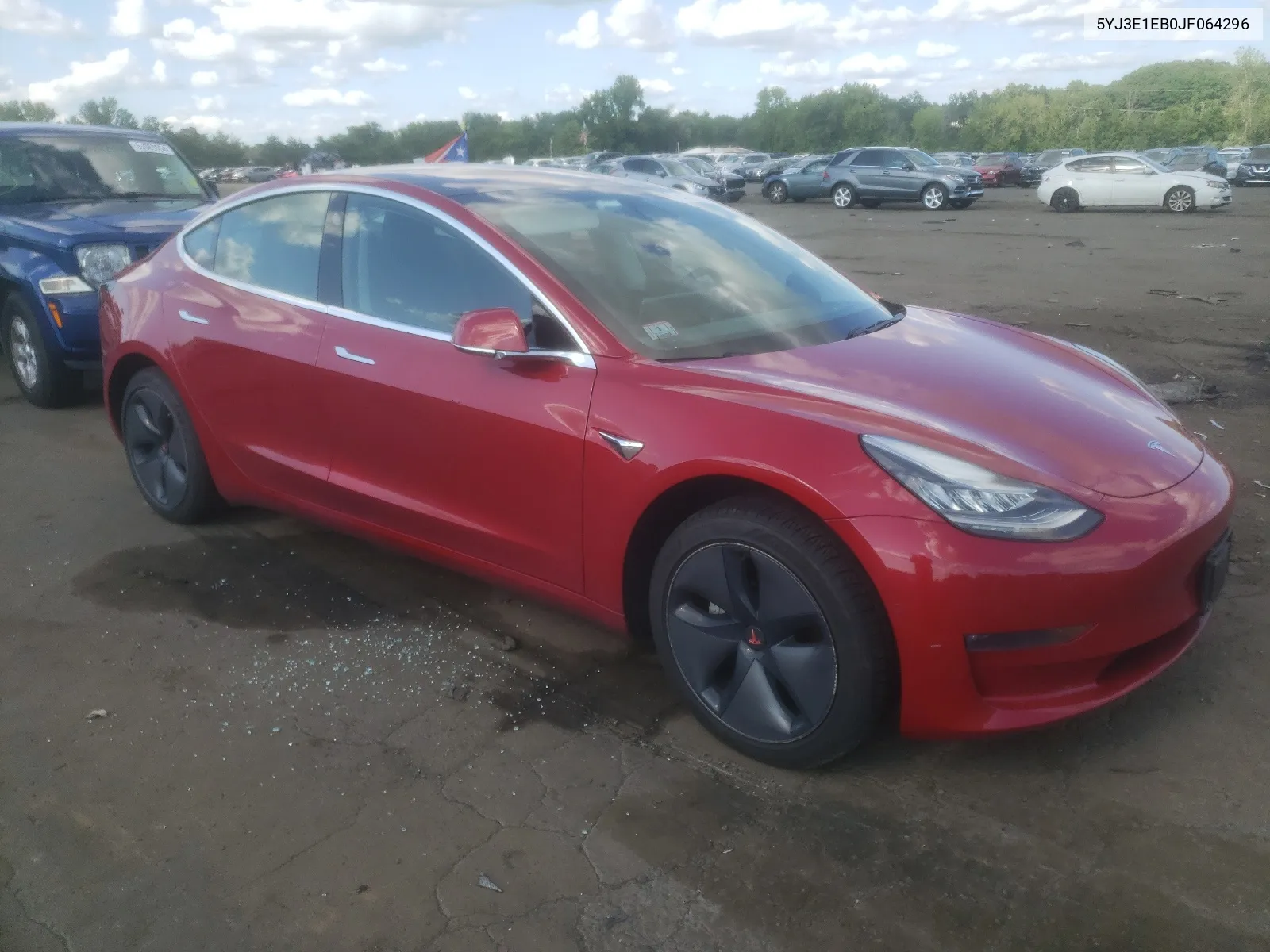 2018 Tesla Model 3 VIN: 5YJ3E1EB0JF064296 Lot: 63524774