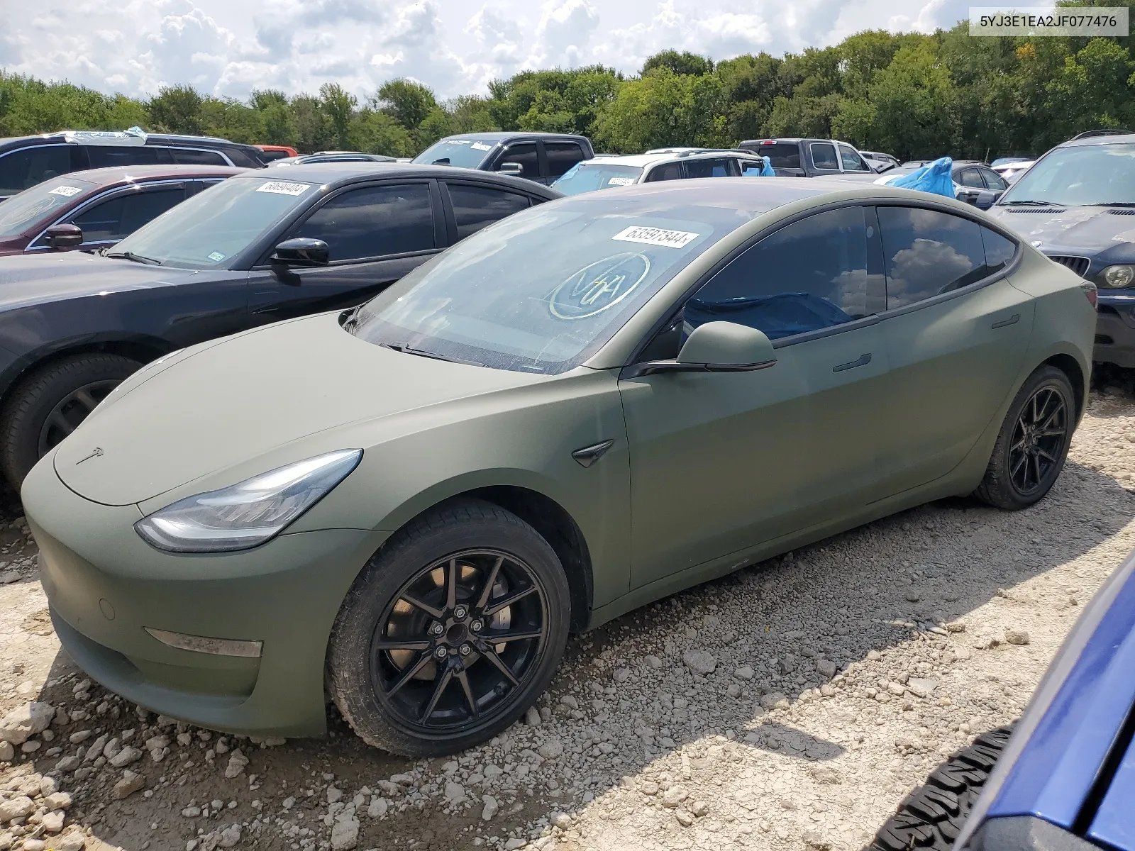 5YJ3E1EA2JF077476 2018 Tesla Model 3