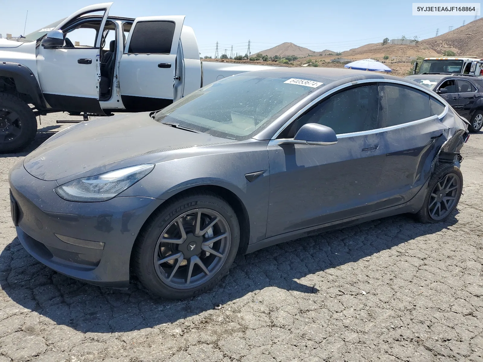 2018 Tesla Model 3 VIN: 5YJ3E1EA6JF168864 Lot: 64053674