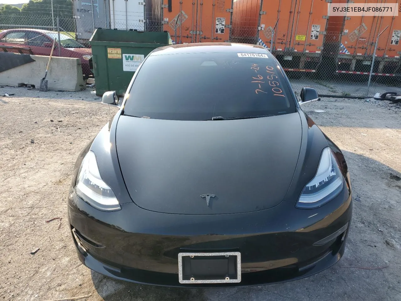 2018 Tesla Model 3 VIN: 5YJ3E1EB4JF086771 Lot: 64176164